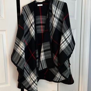 Plaid Poncho/Shawl